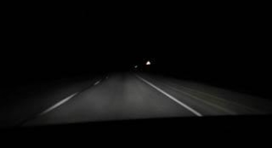 Омские автомобилисты жалуются на плохое освещение Русско-Полянского тракта